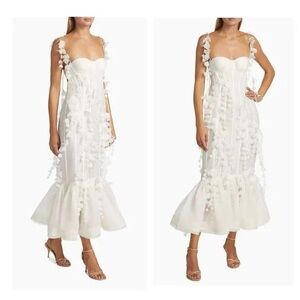 Zimmermann White Floral
Appliqué Dress